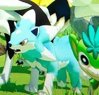 Cyan Wolf Cub - Palworld normal Pal #246